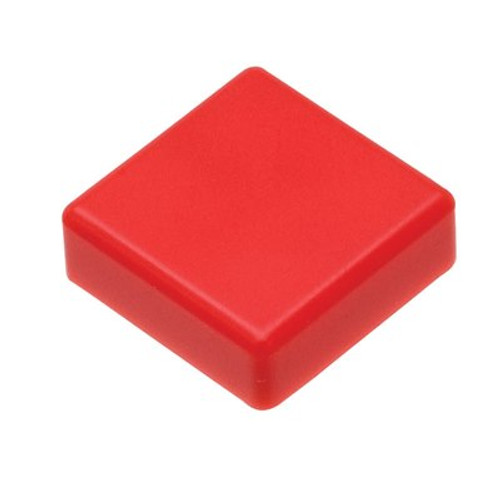 Diptronics KTSC Series 12mm TACT Switch Keycaps Tact switch key cap - 12mm square Red KTSC21R