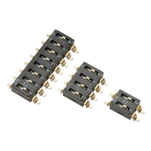 SMD DIL Switches - Diptronics DMR series SMD DIL switch 6 way DMR06T