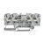 WAGO TOPJOB 2004-1401 Grey Terminal Block Wago 2004-1401 4 Conductor 4mm Terminal Block Grey