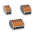 WAGO 222 Series Spring Connector 300V 32A WAGO 5 Wire Spring Connector 300V 32A Grey/Orange