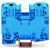 WAGO 285 Series Power Cage Clamp Terminal Block 2 Conductor 125A Side Entry Terminal Block Blue