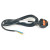 UK Plug to Free End 2m Black 5A Rated 2m Moulded Cordset 5A to stripped end cable black