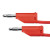 Schtzinger MFK15 Stackable 4mm test leads 4mm Stackable Lead Red - 100cmMFK 15/1/100/RT