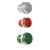 CPS16NF Series Aluminium 16mm piezo switches Aluminium 16mm Piezo Switch Non-illuminated Green