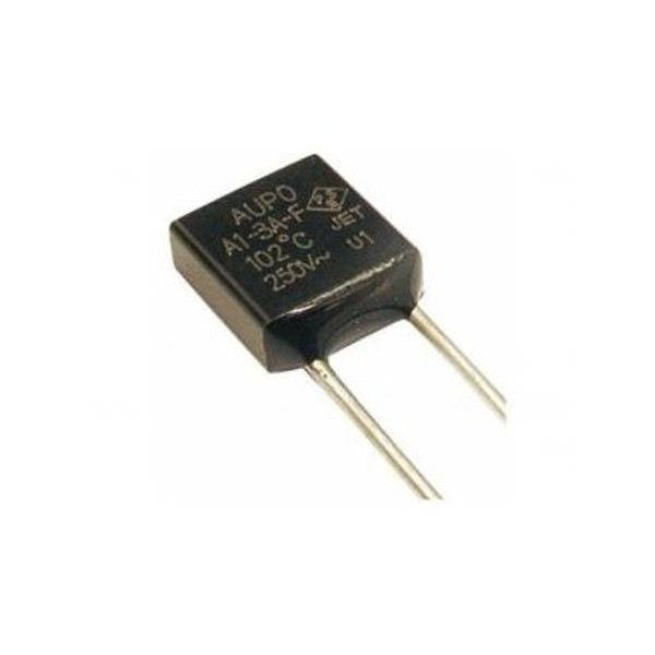 Aupo A-Series Thermal Fuses 250V 2-3A 145° A12-2A-F Radial 2A Thermal Fuse (until stocks exhausted then will be 3A rated)