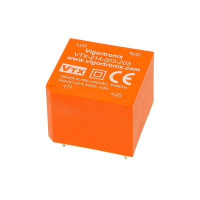 Vigortronix VTX-214-003-2 Miniature Converter 3W 6V 3 Watt Miniature AC-DC Converter ﻿VTX-214-003-206