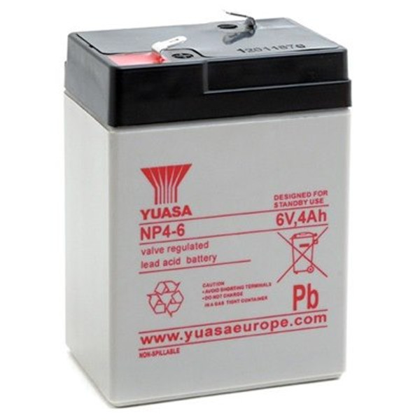 Yuasa NP Series Sealed Lead Acid Battery 6V 4.0Ah Yuasa NP Series SLA Battery