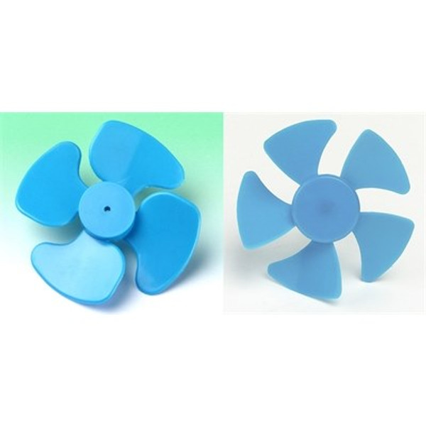 Miniature Impellers - Plastic Push-fit 4 blade Miniature plastic Impeller