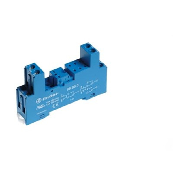 Finder 40 Series Plug In Relay DIN Rail Sockets DIN rail base+ clip 40.31 series 95.83.3SMA