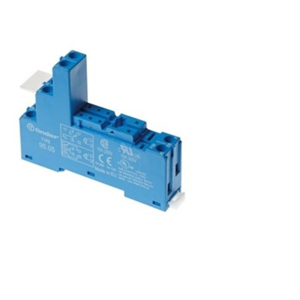 Finder 95.05 Plug In Relay DIN Rail Socket 10A Finder 95.05 relay base 95.05SPA