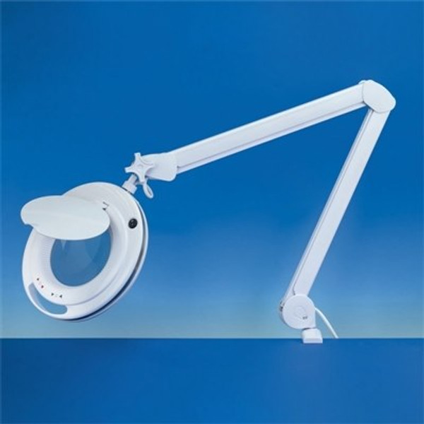 LC9090LED Magnifier Lamp With Warm to Cool LC LED Magnifier Lamp 2 Lenses Warm-Cool Light dimmer