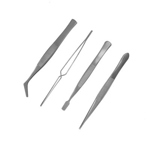 ModelCraft PTW5000 4pc Stainless Steel Tweezers Set of4 Stainless Steel Tweezers