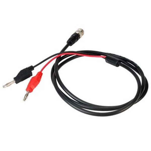 BNC Plug to Red and Black 4mm Plug Leads BNC Plug to 4mm Stackable Plugs 139cm Lead