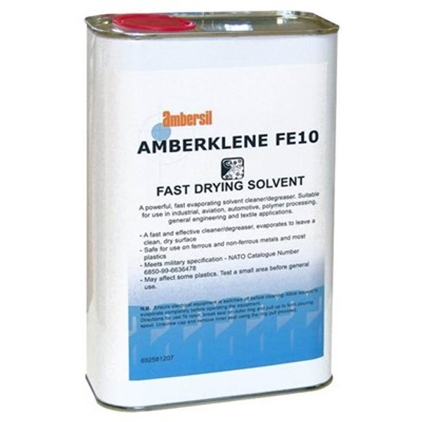 Ambersil 6230003500 Cleaner Amberklene FE10 5Ltr 6230003500 Cleaner Amberklene FE10 5Ltr fast evaporating Cleaning Solvent
