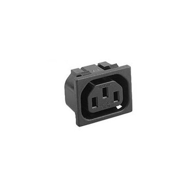 C13 IEC Snap Fit Outlet Richbay R-302SN Series C13 IEC Snap Fit Outlet 4.8mm Fastons R-302SN(B00)