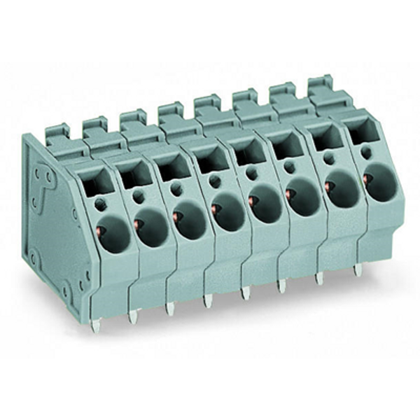 WAGO 745 Series PCB Terminal Block 7.5mm 32A WAGO 745-302 in Grey 2-Way PCB Spring Terminal Block 7.5mm 32A