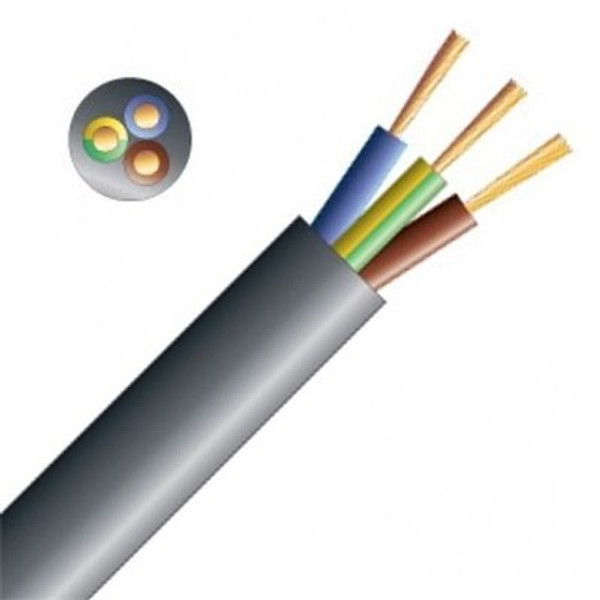 3183Y 1.00mm Flexible Mains Cable 3-core 1.0mm white - 100m