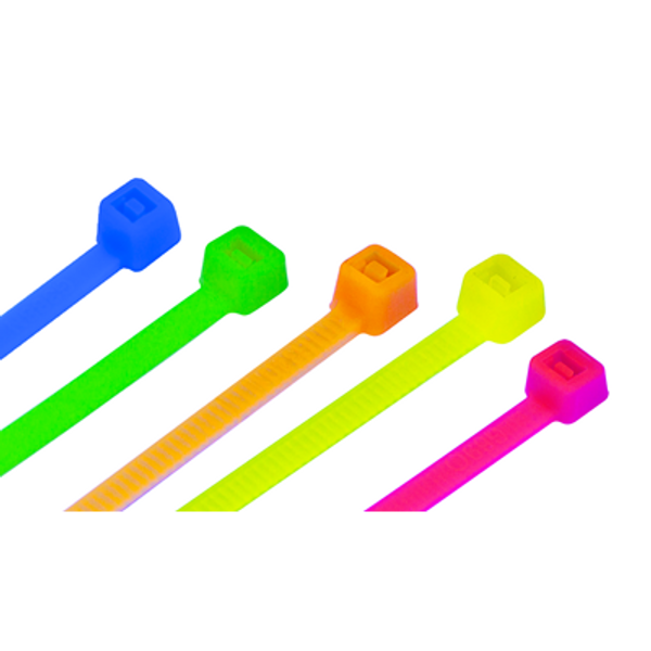 Fluorescent Cable Tie Intermediate Range 3.6mm Fluorescent Yellow Cable Tie 150 x 3.6 mm