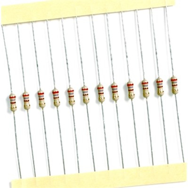 CR25 CF resistors (0.25W) - Pack 1000 PK 1000 CR25 Resistor 2R2