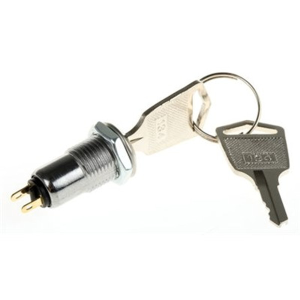 Lorlin SKL Key Lock Switch - Key Withdrawal A Only SPST common key - withdrawal in position A (Off) only SKL-12-B-S-2