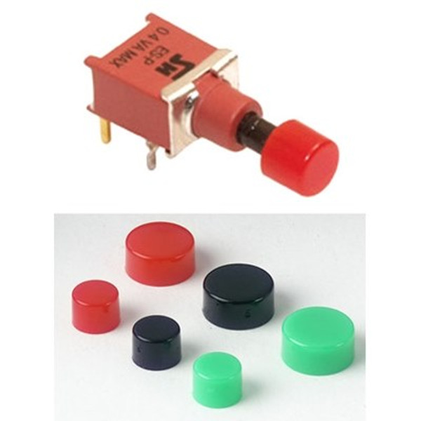 Salecom ES-40P IP67 Sealed PCB Push Switch Cap 5.1 x 3.65mm Red