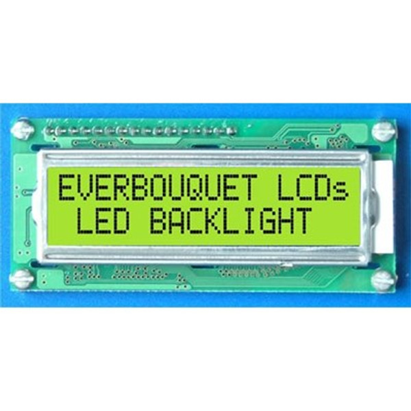 LED Backlit LCD Displays LCD Display 2x16 char.