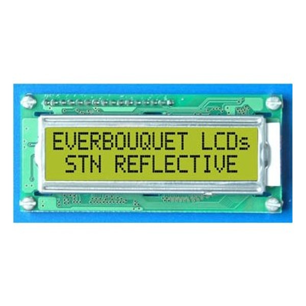 LCD Displays - Reflective Character Reflective LCD Display 2x16 char.