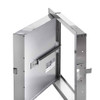 18 x 18 Fire-Rated Insulated Access Door with Flange - Stainless Steel Best Access Doors Canada