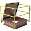 36 x 36 Thermally Broken Roof Hatch Safety Railing System Best Access Doors Canada