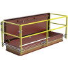 30 x 96 Service Stair Access Thermally Broken Roof Hatch Safety Railing System Best Access Doors Canada