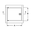 20" x 30" Ultra Fire-Rated Access Door with Cylinder Lock Best Access Doors Canada