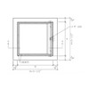 30" x 36" Exterior Access Door with T Handle Best Access Doors Canada