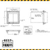 24" x 24" Watertight Floor Hatch Cast In Place 300lb/sqft Best Access Doors Canada