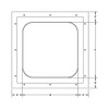 18" x 18" Fiberglass Reinforced Gypsum Door - Radius Corners Best Access Doors Canada
