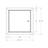 18" x 24" Universal Access Panel in Stainless Steel Best Access Doors Canada