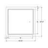 24" x 24" Recessed Aluminum Floor Hatch Best Access Doors Canada