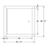 10" x 10 Fire-Rated Uninsulated Access Door with Flange Best Access Doors Canada