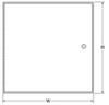 18" x 18" Recessed Access Door Without Flange Best Access Doors Canada