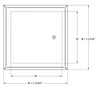 12" x 12" Valve Box with Hidden Flange Best Access Doors Canada