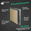 16" x 16" Recessed Access Door with "Behind Drywall" Flange - 5/8" Inlay Best Access Doors Canada