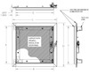 24" x 24" Recessed Access Door with "Behind Drywall" Flange - 5/8" Inlay Best Access Doors Canada