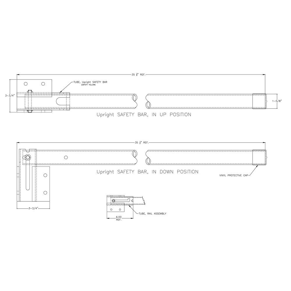 Upright Safety Bar Field Installed Safety and Stability