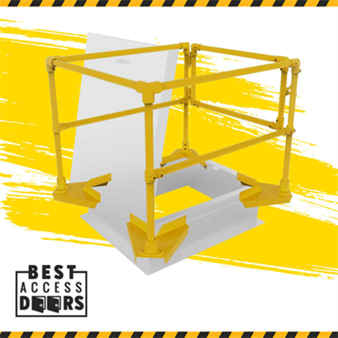Lockable Security Rail Safety Rail and Gate System 24