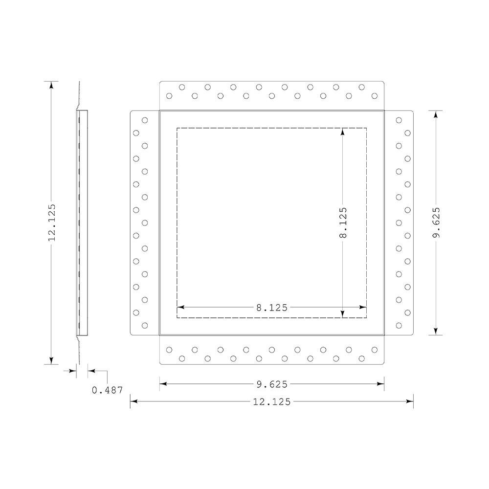 Invisagrille Flush Removable Access Panel Cover 10