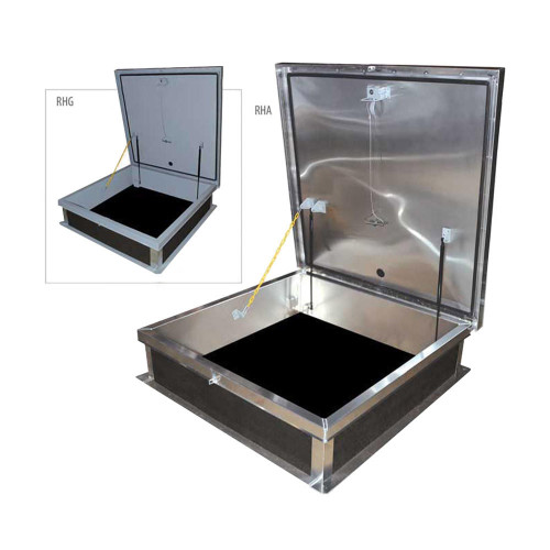 24" x 24" Ladder Access Roof Hatch - Aluminum Best Access Doors Canada