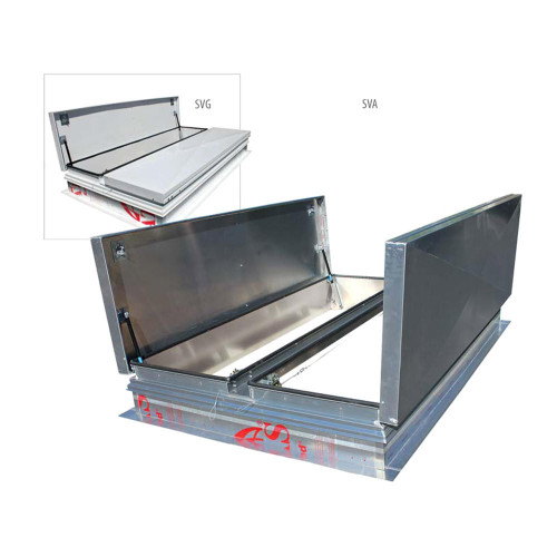48" x 48" Galvanized Smoke Vent - Double Leaf Best Access Doors Canada