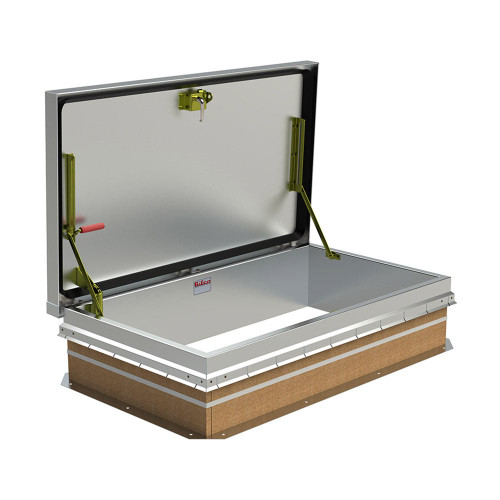 30" x 54" Security Roof Hatch - Aluminum Best Access Doors Canada