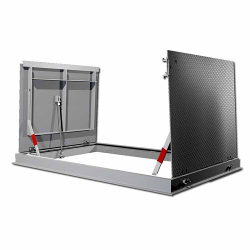 24" x 24" Watertight Floor Door - Cast in Place - 300 lbs / sq ft Loading Best Access Doors Canada