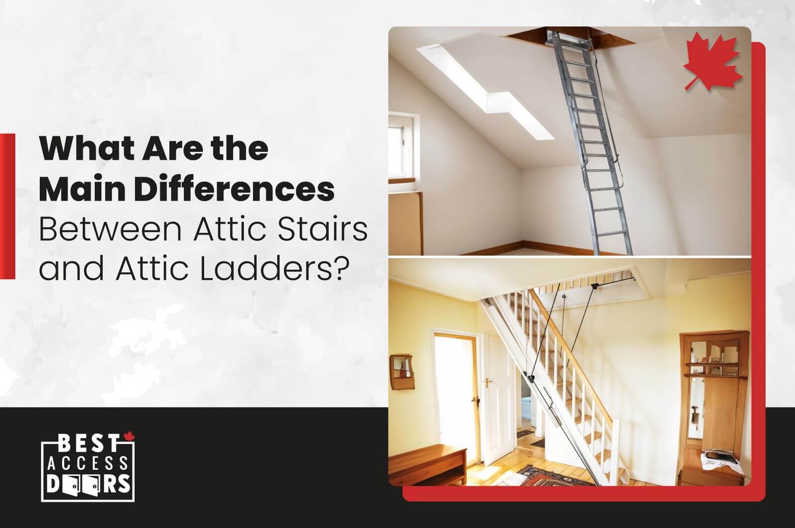 What Are the Main Differences Between Attic Stairs and Attic Ladders?