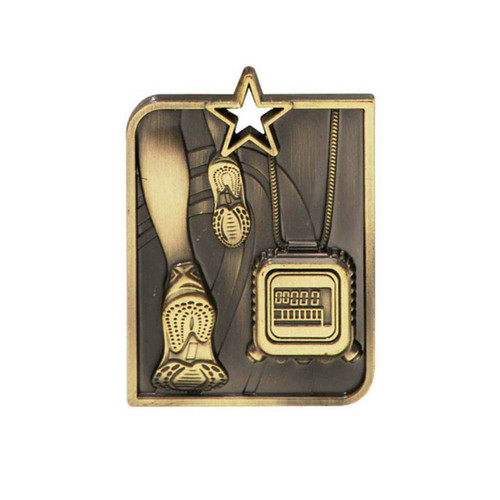 Rectangle Medal Athletics Gold